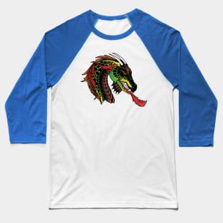 Dragon and Fire Baseball T-Shirt